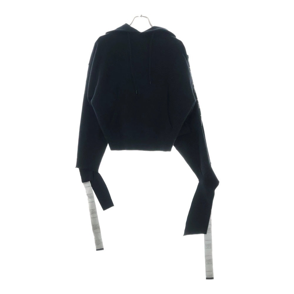 VETEMENTS(ヴェトモン) 18SS テープロゴプルオーバーパーカー ブラック レディース WSS18TR26