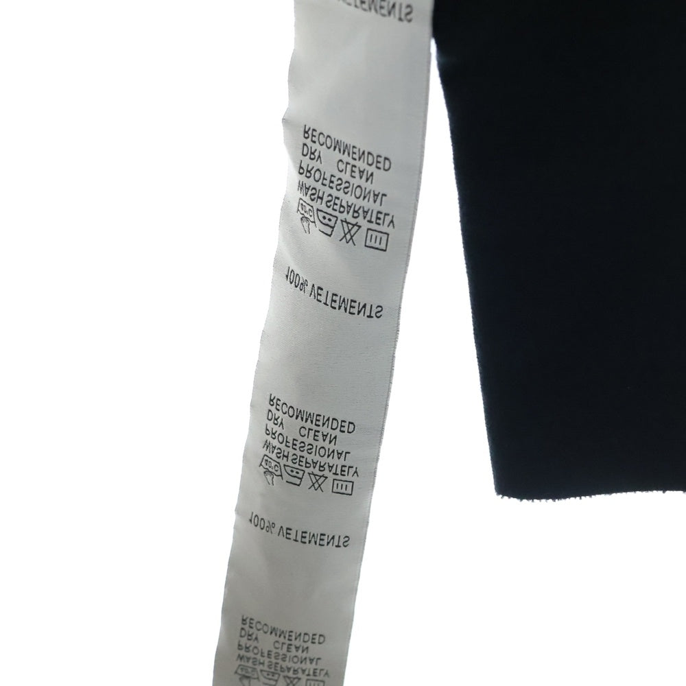 VETEMENTS(ヴェトモン) 18SS テープロゴプルオーバーパーカー ブラック レディース WSS18TR26