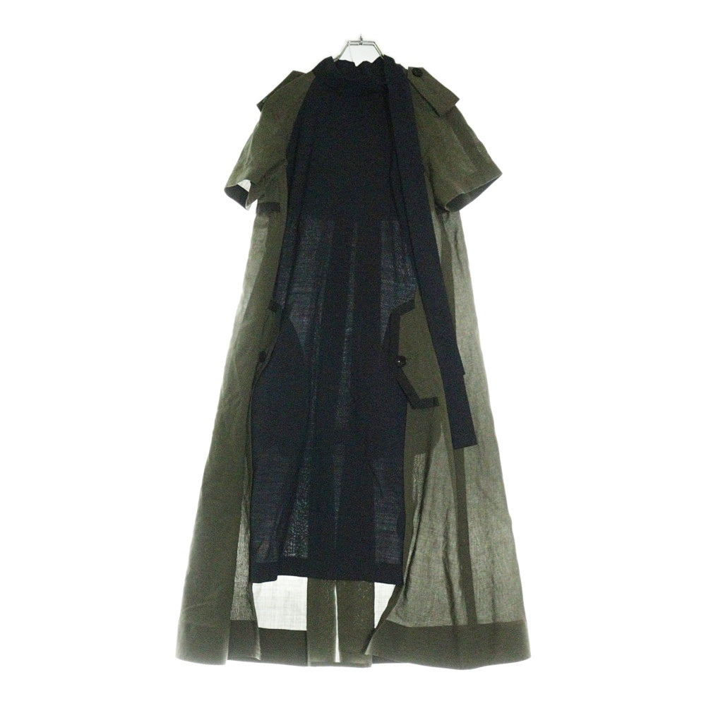 Sacai(サカイ) 21AW Suiting Dress スーチングドレス ワンピース カーキ/ネイビー レディース 21-05389