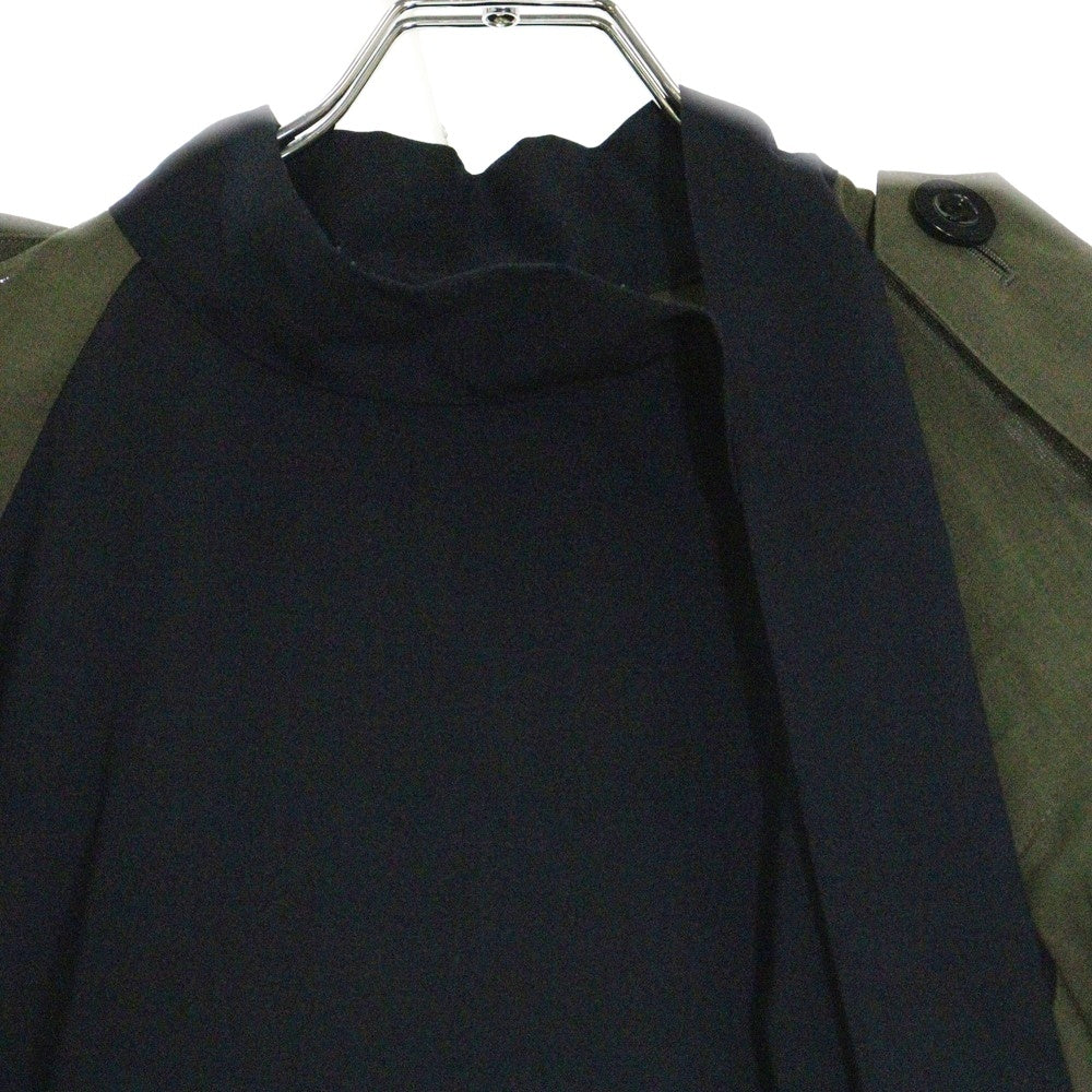 Sacai(サカイ) 21AW Suiting Dress スーチングドレス ワンピース カーキ/ネイビー レディース 21-05389