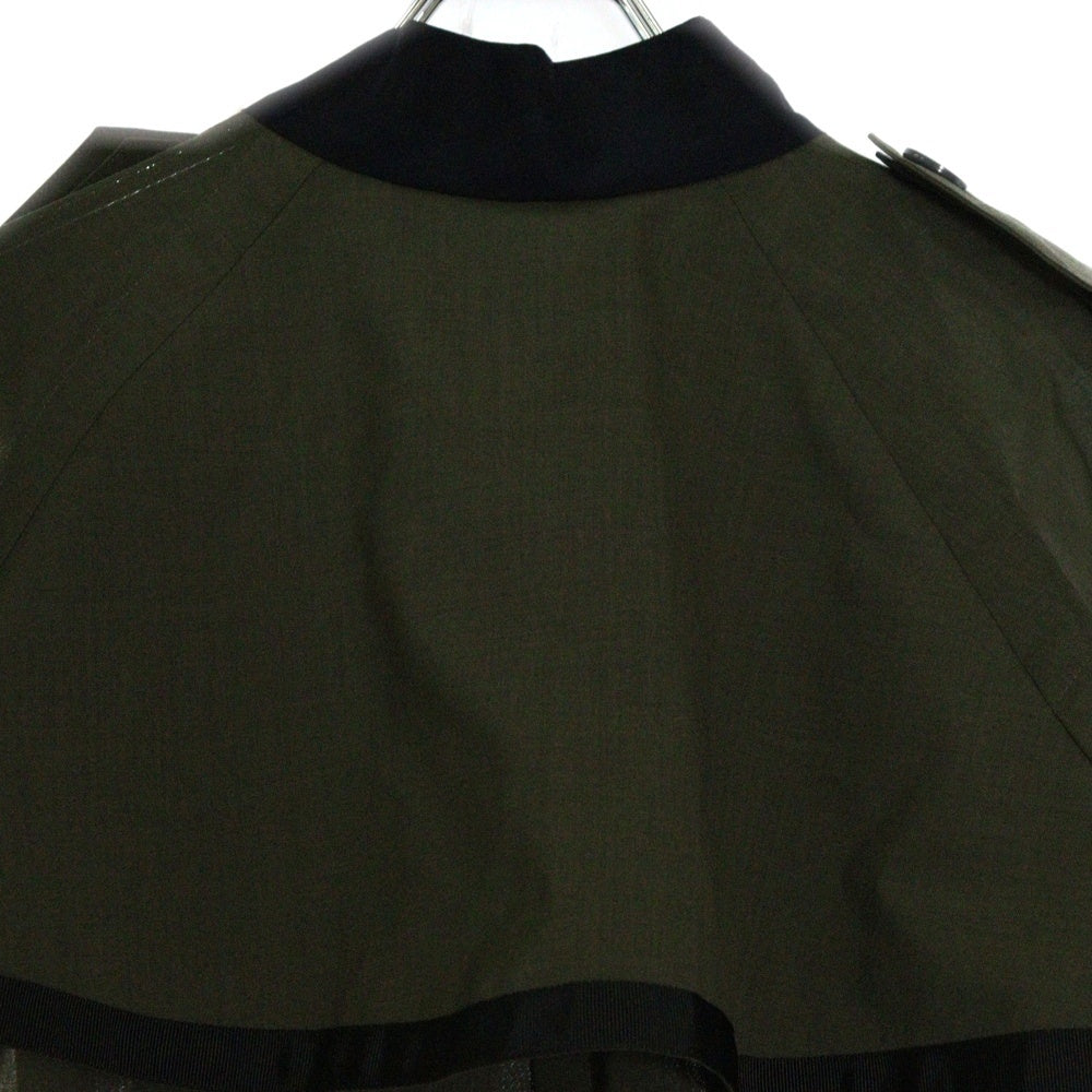Sacai(サカイ) 21AW Suiting Dress スーチングドレス ワンピース カーキ/ネイビー レディース 21-05389