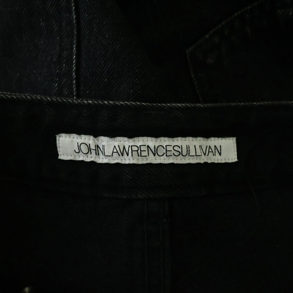 JOHN LAWRENCE SULLIVAN(ジョンローレンスサリバン) WASHED DENIM ZIPPED LONG SKIRT フロントジップ ウォッシュドデニム ロング スカート ブラック レディース 2D018-0622-37