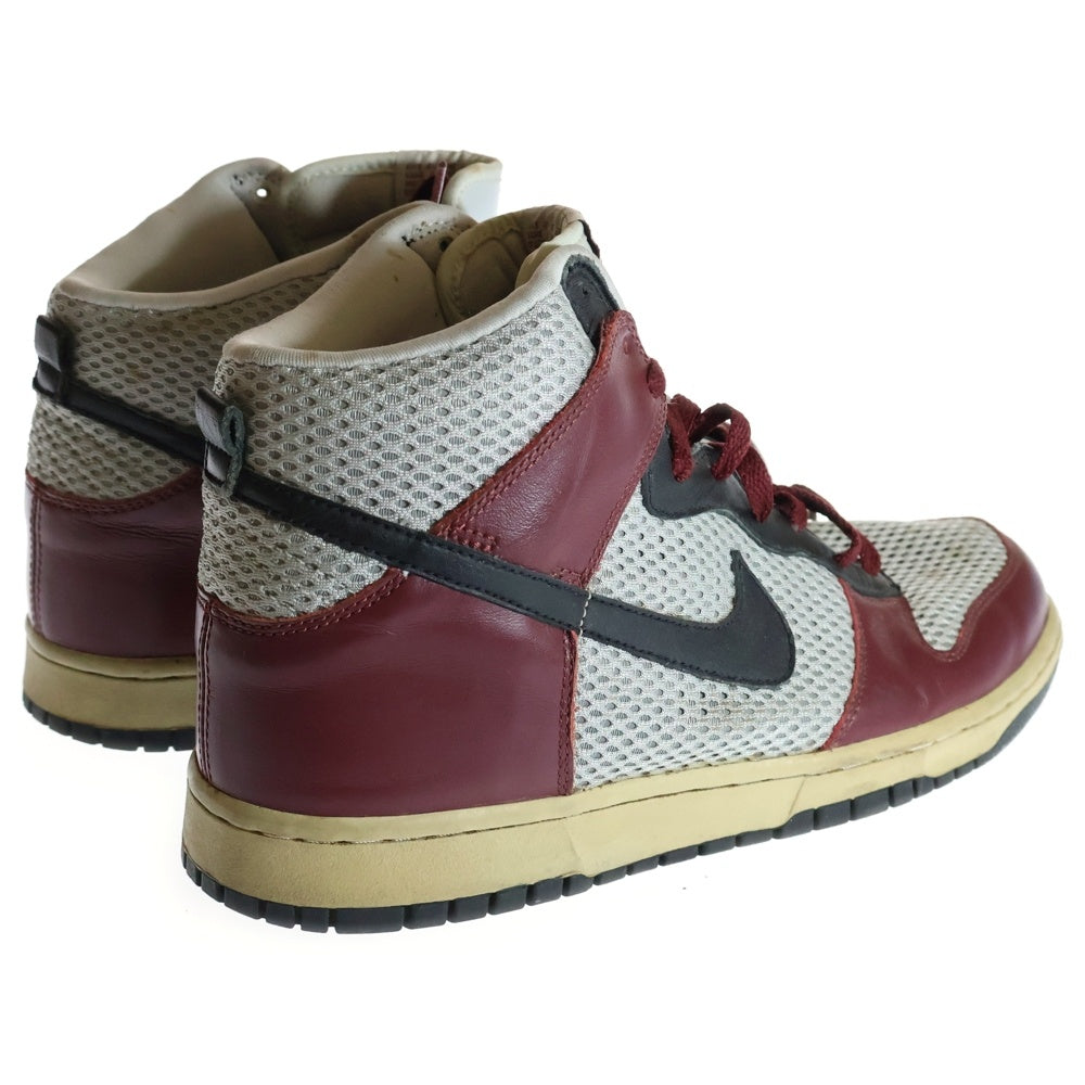 NIKE(ナイキ) 【観賞用 2004年製】 DUNK HIGH PREMIUM ダンク プレミアム ハイカットスニーカー シルバー/レッド US9.5/27.5cm 306968-601