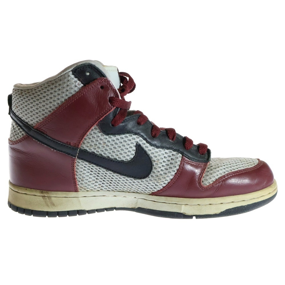 NIKE(ナイキ) 【観賞用 2004年製】 DUNK HIGH PREMIUM ダンク プレミアム ハイカットスニーカー シルバー/レッド US9.5/27.5cm 306968-601