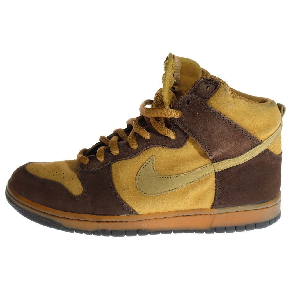 NIKE SB(ナイキエスビー) 【観賞用 2003年製】 DUNK HIGH BROWN PACK ダンク ブラウンパック ハイカットスニーカー ブラウン US10/28cm 305050-222