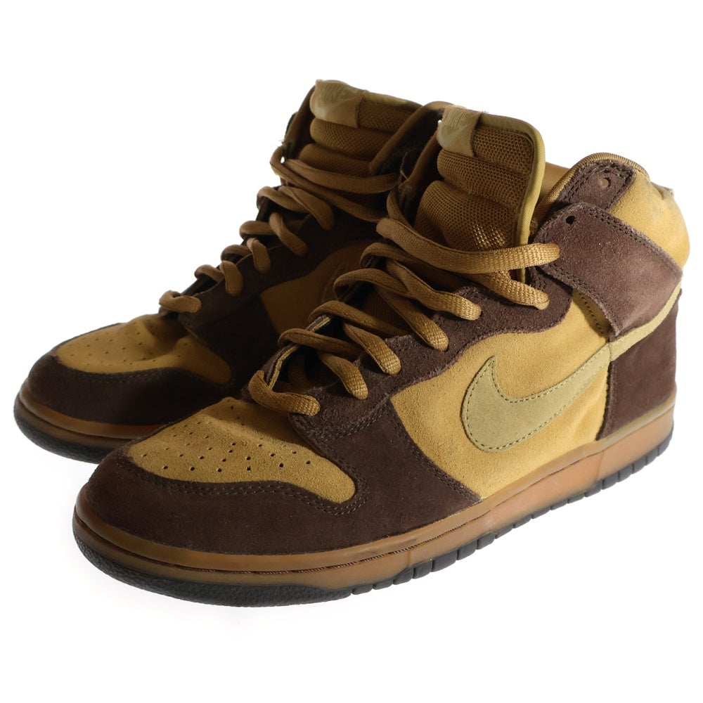 NIKE SB(ナイキエスビー) 【観賞用 2003年製】 DUNK HIGH BROWN PACK ダンク ブラウンパック ハイカットスニーカー ブラウン US10/28cm 305050-222