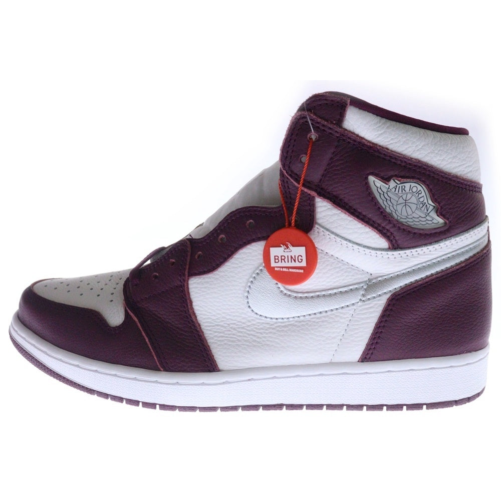 NIKE(ナイキ) AIR JORDAN 1 HIGH OG BORDEAUX エアジョーダン1 ハイカットスニーカー ボルドー レッド/ホワイト US12/30cm 555088-611
