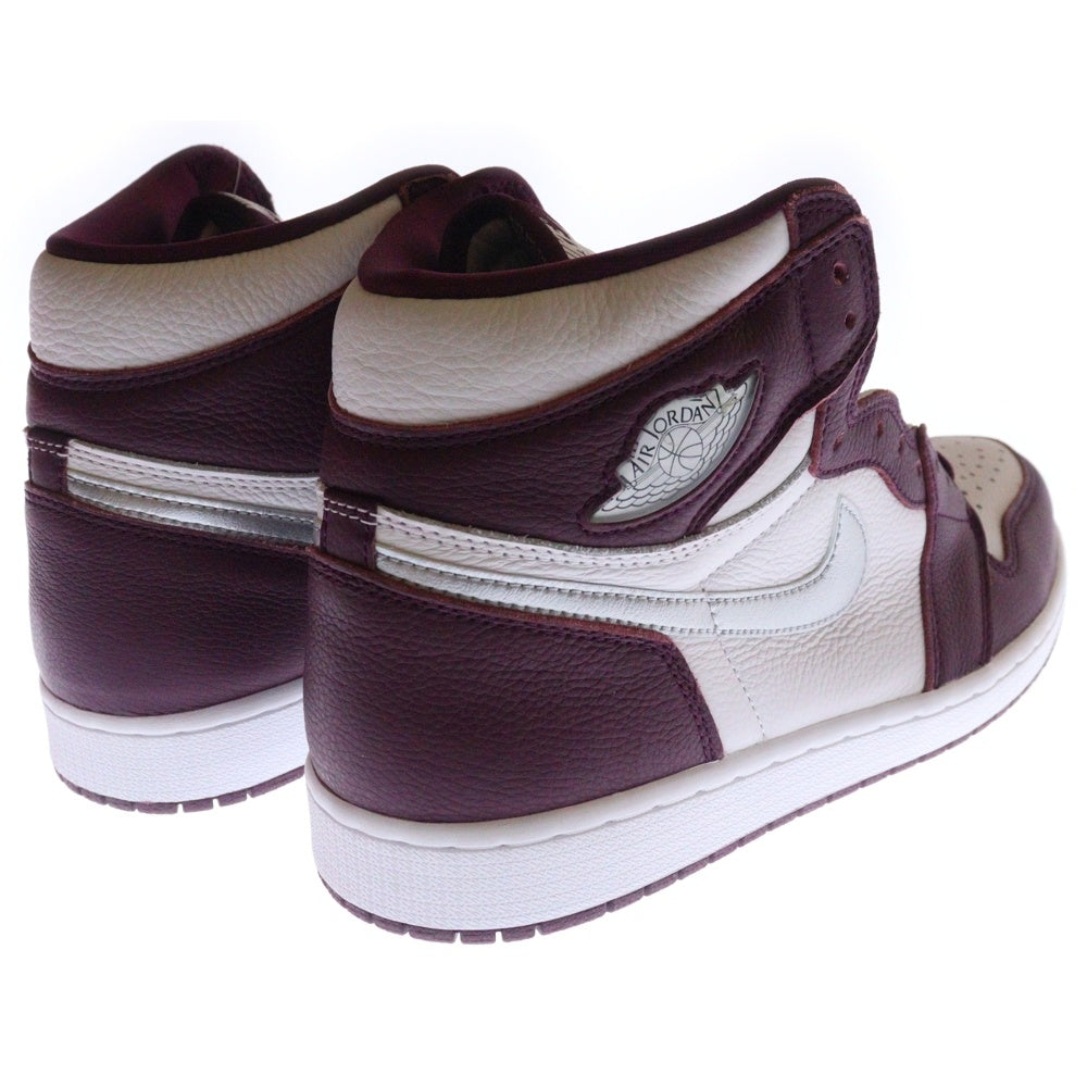 NIKE(ナイキ) AIR JORDAN 1 HIGH OG BORDEAUX エアジョーダン1 ハイカットスニーカー ボルドー レッド/ホワイト US12/30cm 555088-611