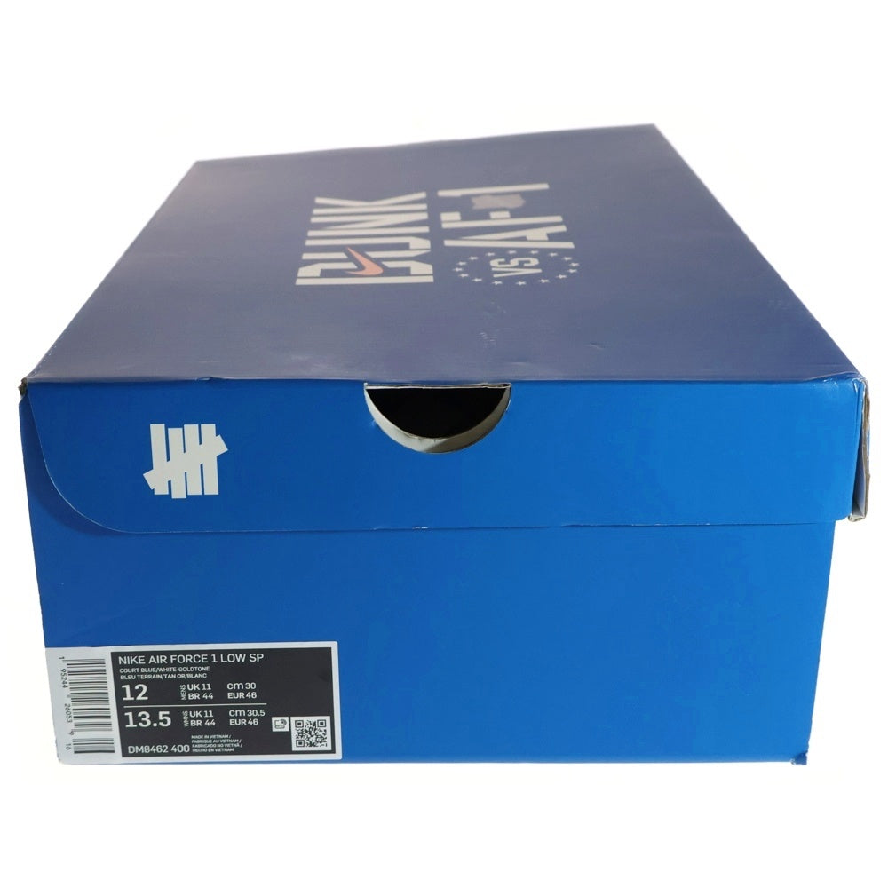 NIKE(ナイキ) ×UNDEFEATED AIR FORCE 1 LOW SP アンディフィーテッド エアフォース1 ローカットスニーカー ブルー/イエロー US12/30cm DM8462-400