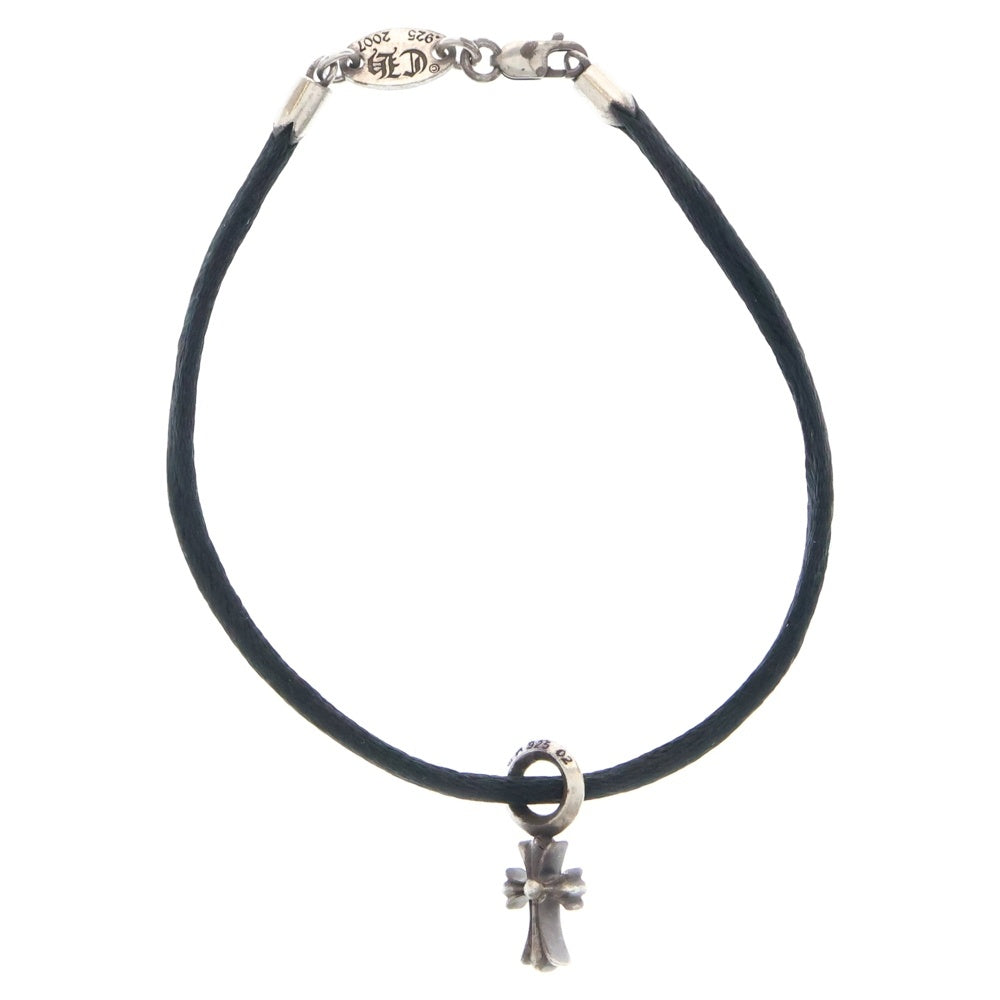 CHROME HEARTS(クロムハーツ) KZ BRACELET CH CRS スタッククロス ブレスレット ブラック/シルバー