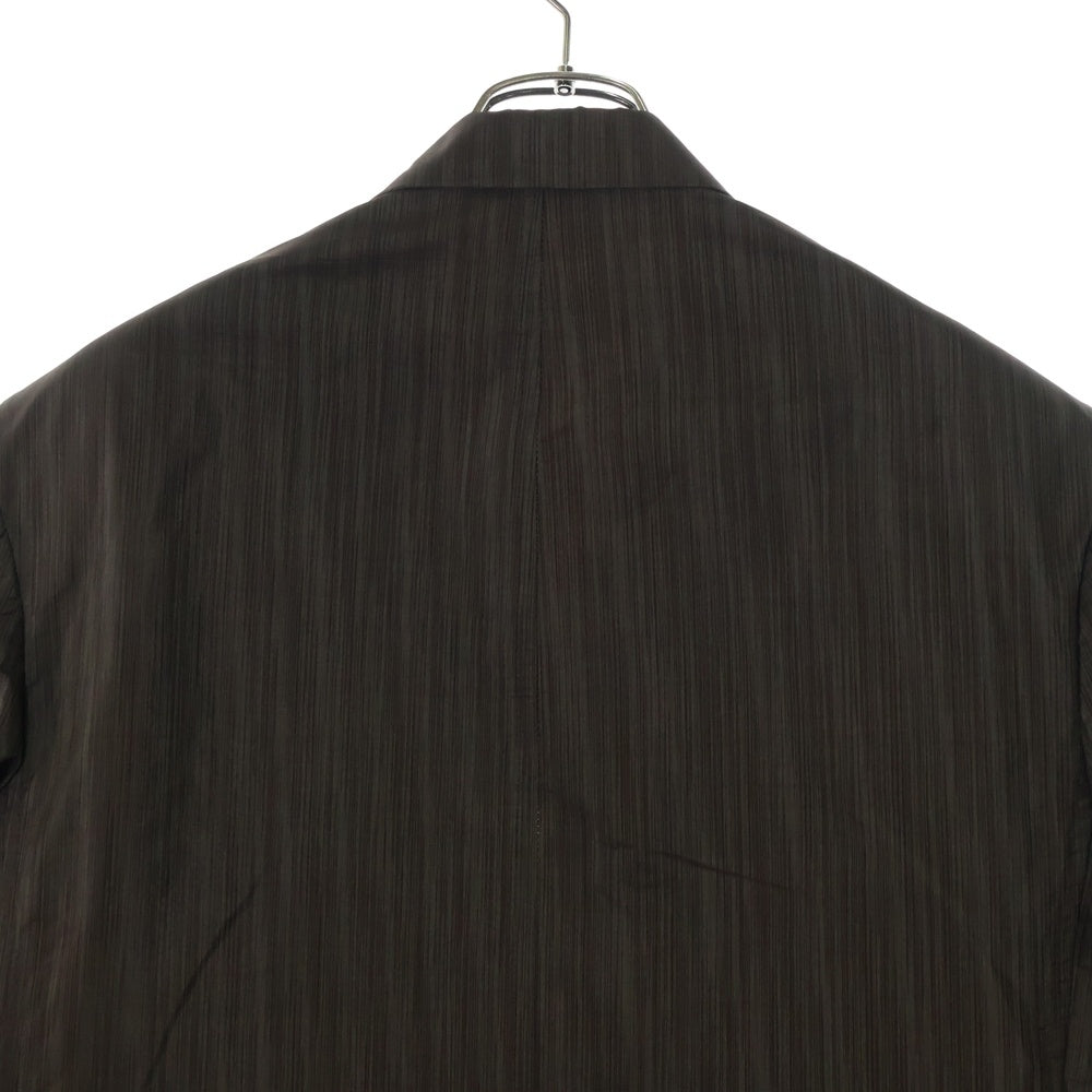 Yohji Yamamoto POUR HOMME(ヨウジヤマモト プールオム) 90S ストライプ 2B キュプラ テーラードジャケット ブラウン