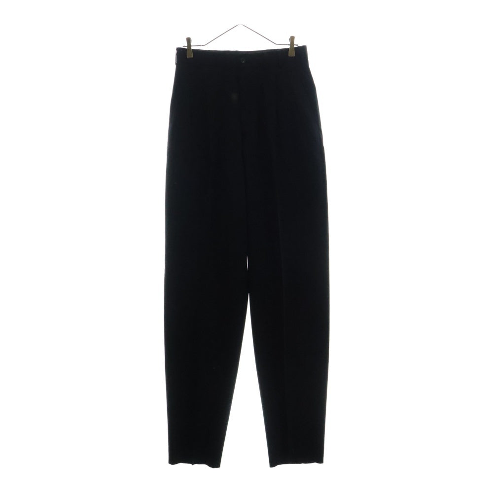 Yohji Yamamoto POUR HOMME(ヨウジヤマモト プールオム) 01AW ウール テーパード スラックス トラウザー ロング パンツ ブラック HV-P08-174