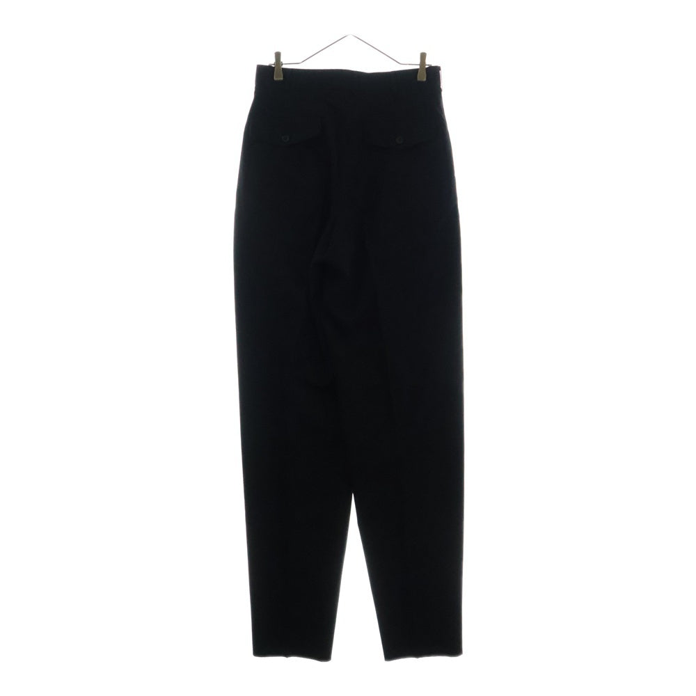 Yohji Yamamoto POUR HOMME(ヨウジヤマモト プールオム) 01AW ウール テーパード スラックス トラウザー ロング パンツ ブラック HV-P08-174