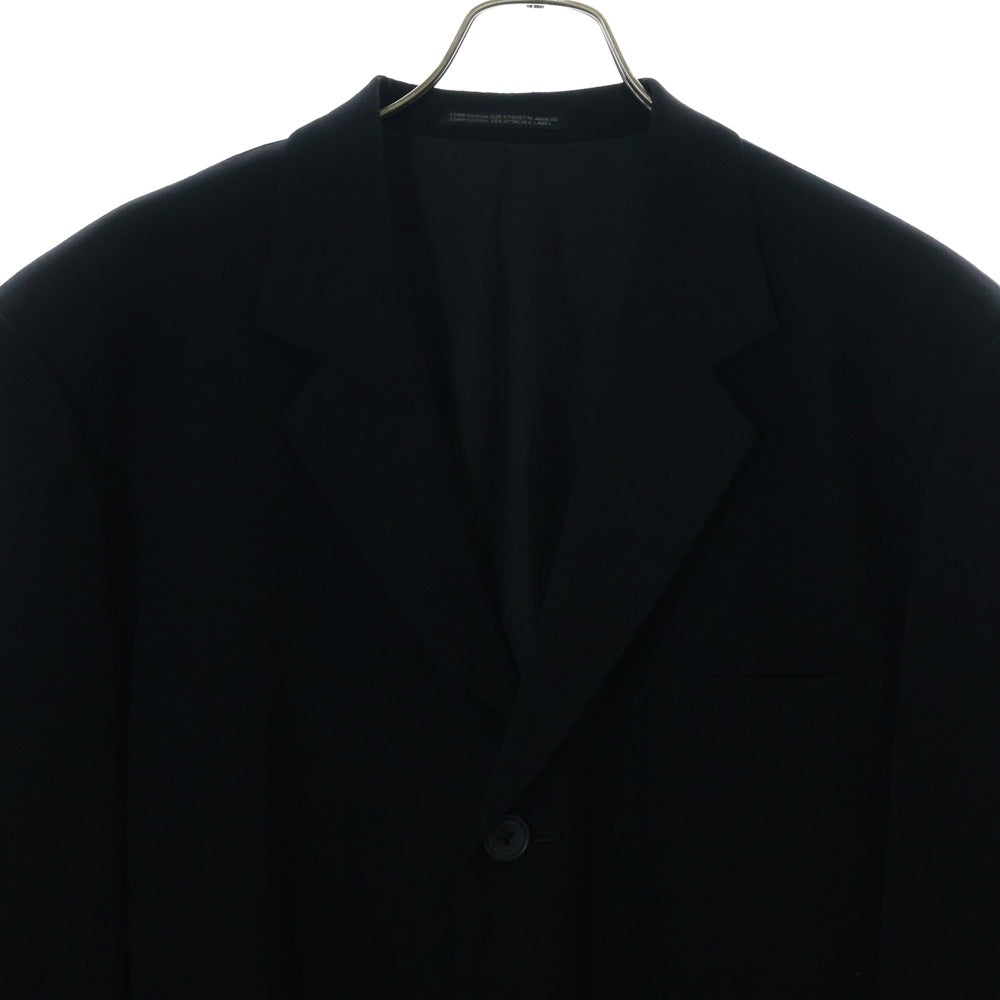 Yohji Yamamoto POUR HOMME(ヨウジヤマモト プールオム) 95SS ウールギャバジン 刺し子 3B シングルテーラードジャケット ブラック HB-J38-104