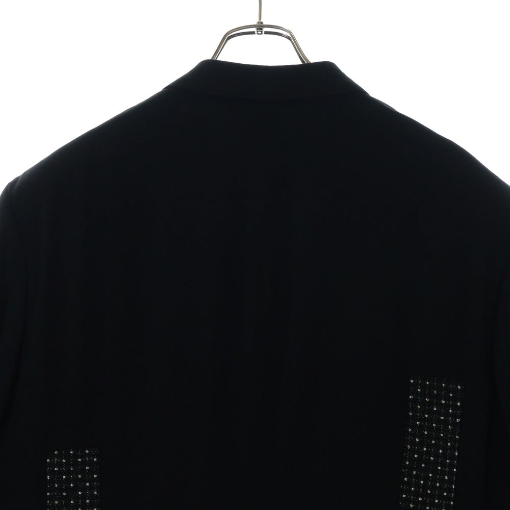 Yohji Yamamoto POUR HOMME(ヨウジヤマモト プールオム) 95SS ウールギャバジン 刺し子 3B シングルテーラードジャケット ブラック HB-J38-104