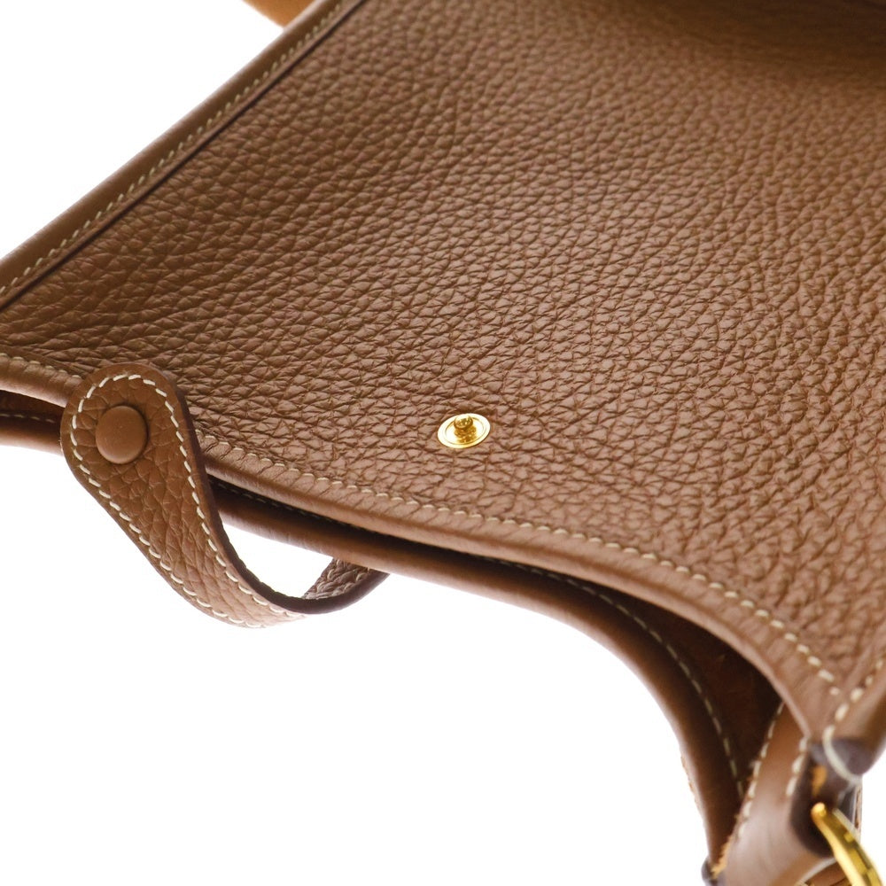 HERMES(エルメス) エヴリン TPM ゴールド トリヨン レザー ショルダーバッグ ブラウン/ゴールド レディース ゴールド金具 B刻印 レディース