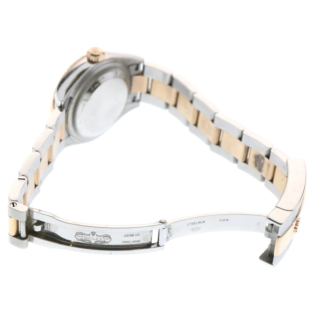ROLEX(ロレックス) デイトジャスト 28 チョコレート文字盤 ダイヤモンド ステンレス 腕時計 ブラウン/シルバー 279171 レディース