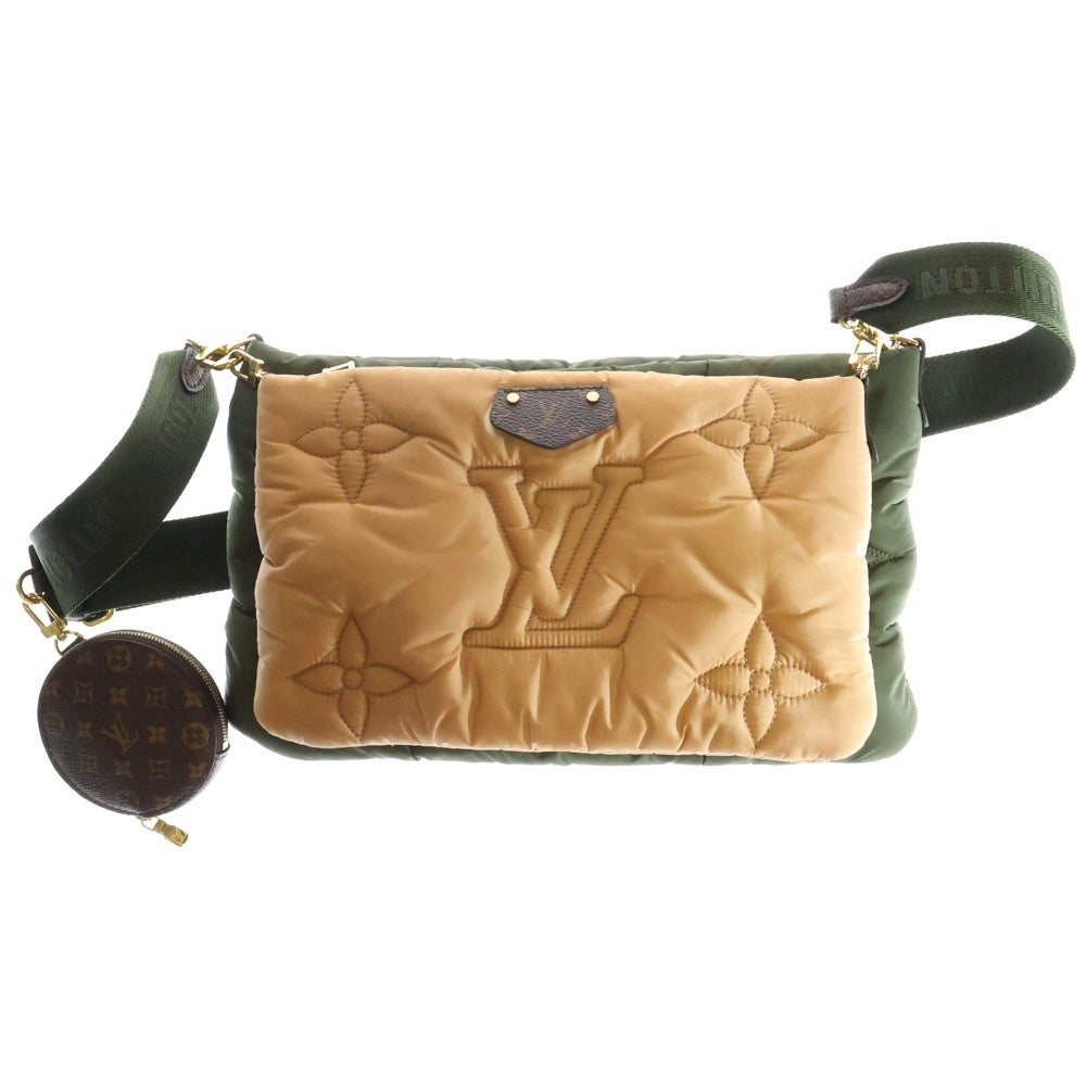 LOUIS VUITTON(ルイヴィトン) LVピロー マキシ ミュルティ ポシェットアクセソワール モノグラム ショルダーバッグ カーキ/ベージュ レディース M58977 RFID