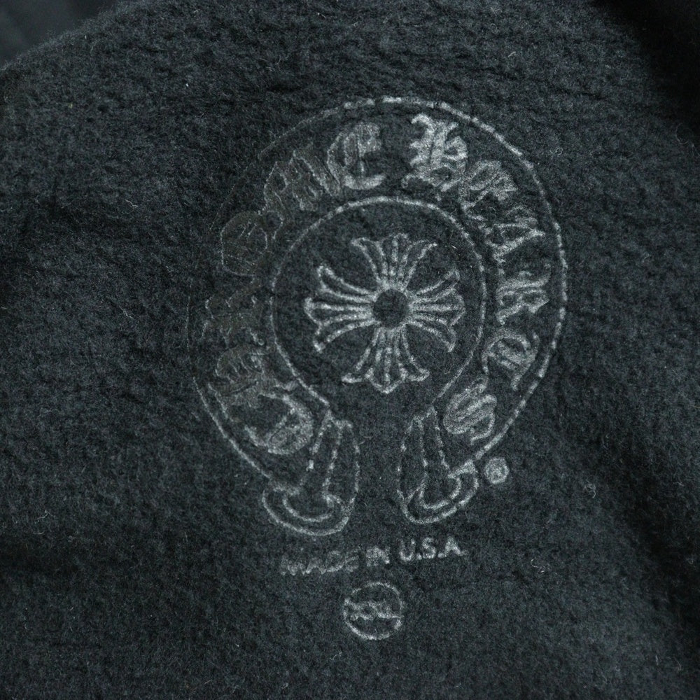 CHROME HEARTS(クロムハーツ) SWTSHRT HD ZIP LTD ロサンゼルス限定バックホースシュー ジップアップスウェットパーカー フーディ ブラック