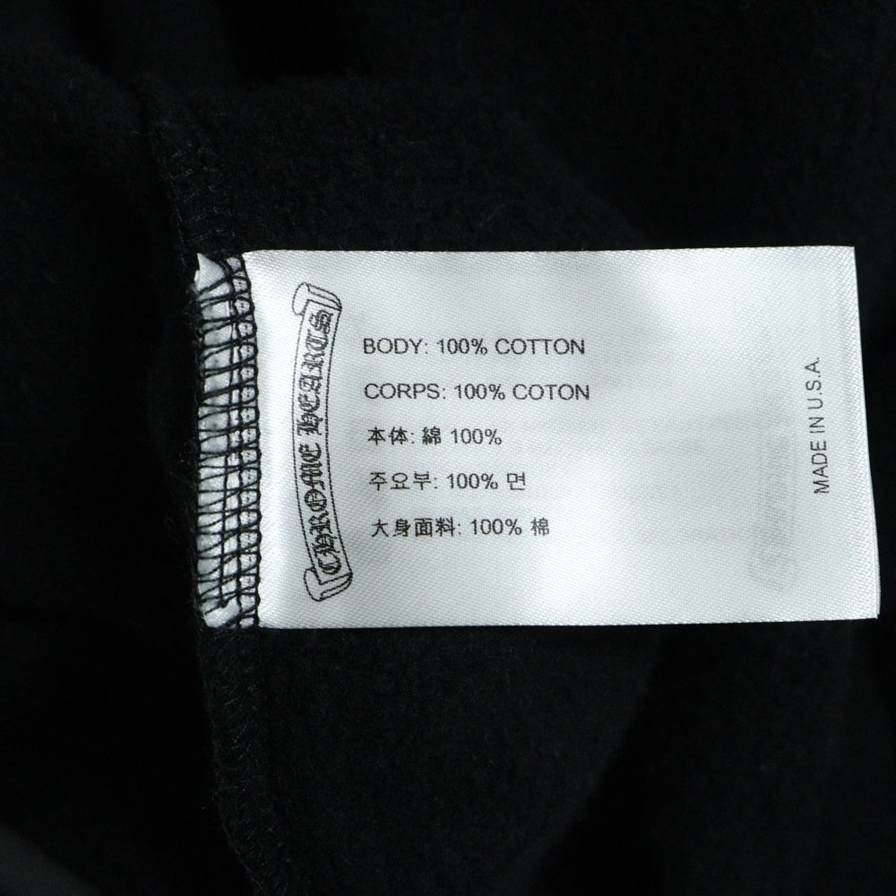 CHROME HEARTS(クロムハーツ) SWTSHRT HD ZIP LTD ロサンゼルス限定バックホースシュー ジップアップスウェットパーカー フーディ ブラック