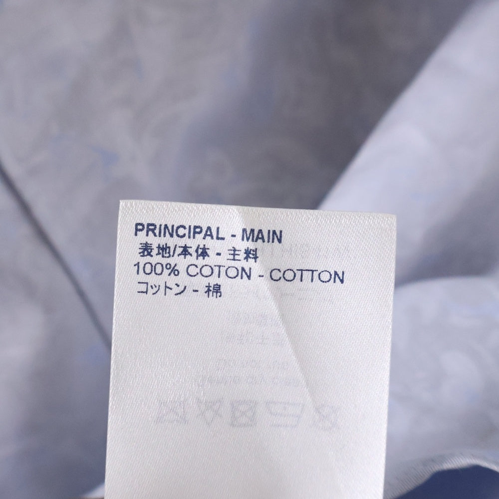 LOUIS VUITTON(ルイヴィトン) 20SS フラワー モノグラム 総柄 コットン 長袖シャツ ブルー RM201Q THJ HIS41W