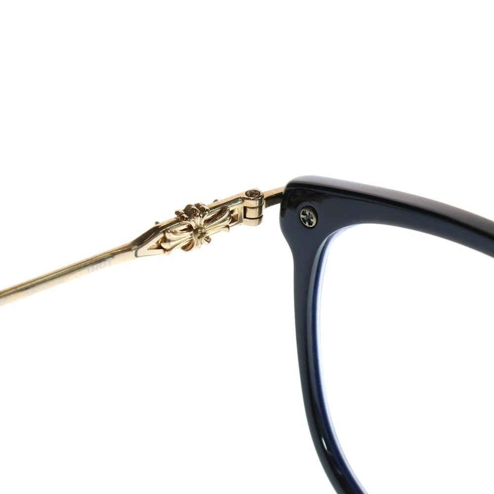 CHROME HEARTS(クロムハーツ) THOT ウェリントン サングラス アイウェア メガネ 眼鏡 ブラック/ゴールド