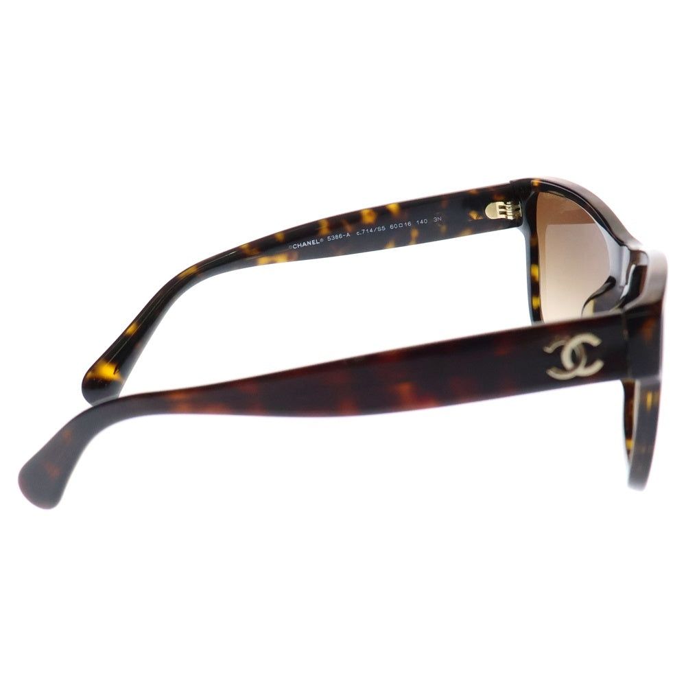 CHANEL(シャネル) ココマークテンプル グラデーションレンズ サングラス アイウェア メガネ 眼鏡 ブラウン レディース 5386-A
