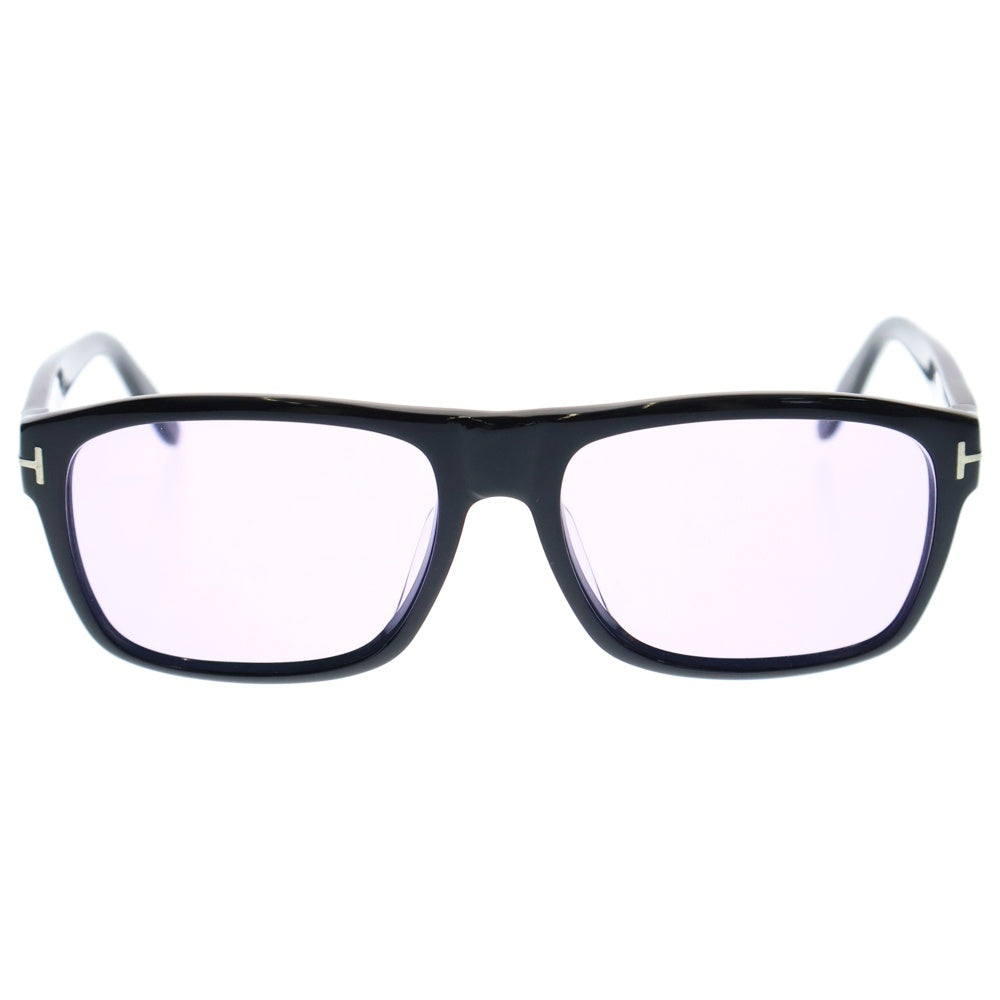 TOM FORD(トムフォード) August スクエアフレーム カラーレンズ サングラス アイウェア メガネ 眼鏡 ブラック TF678-F