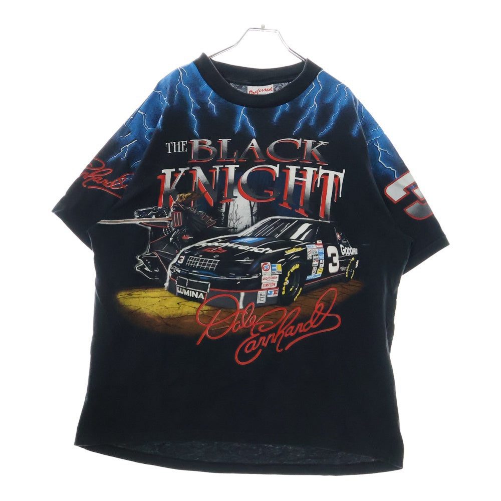 VINTAGE(ヴィンテージ) 90s THE BLACK KNIGHT PREFERREDタグ ザ ブラックナイト モーターサイクル 半袖Tシャツ ブラック