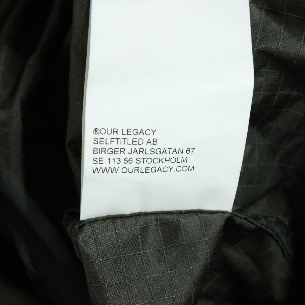OUR LEGACY(アワーレガシー) WINDBREAKER RIPSTOP リップストップ ウィンドブレイカー カーキ WSR4231WW
