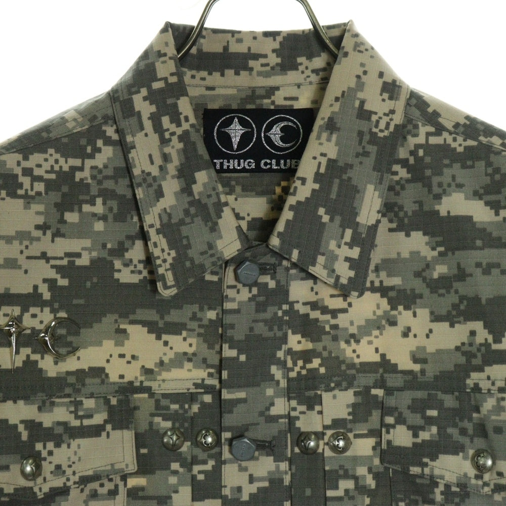 THUG CLUB(サグクラブ) 24AW TC ARMY JACKET アーミー デジタルカモ ジャケット カーキ TC24JK2702