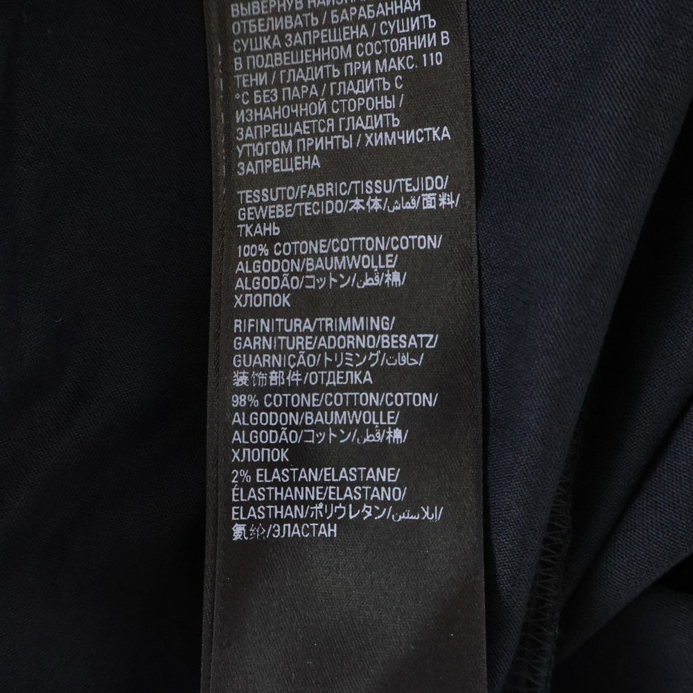 BALENCIAGA(バレンシアガ) ケアラベル バックプリント 半袖Tシャツ ブラック 724514 TNVL9