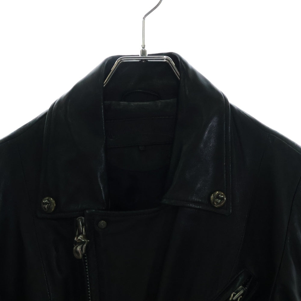 CHROME HEARTS(クロムハーツ) JJ DEAN JJディーン ローリングストーンズ ダガージップライダースレザージャケット レディース ブラック