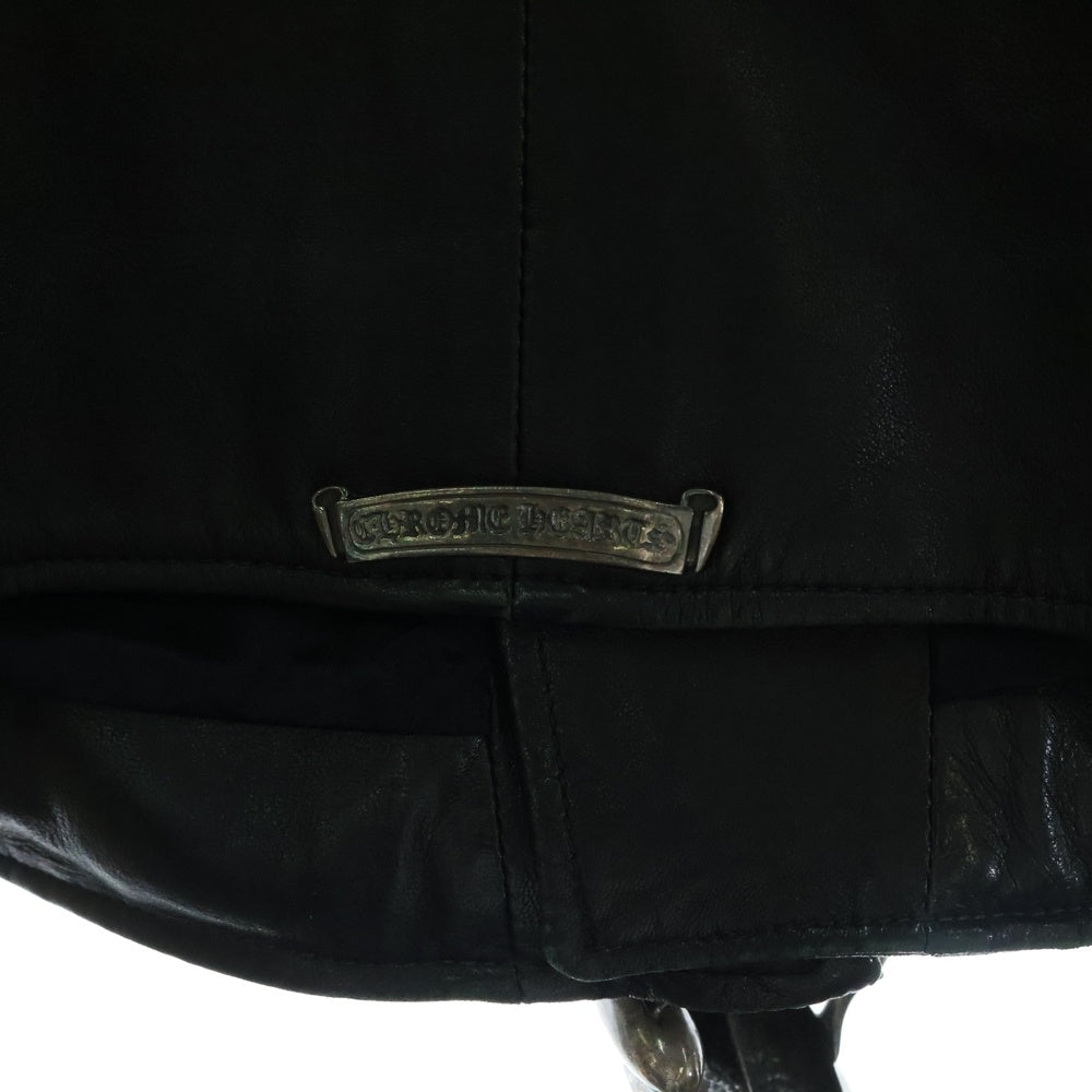 CHROME HEARTS(クロムハーツ) JJ DEAN JJディーン ローリングストーンズ ダガージップライダースレザージャケット レディース ブラック