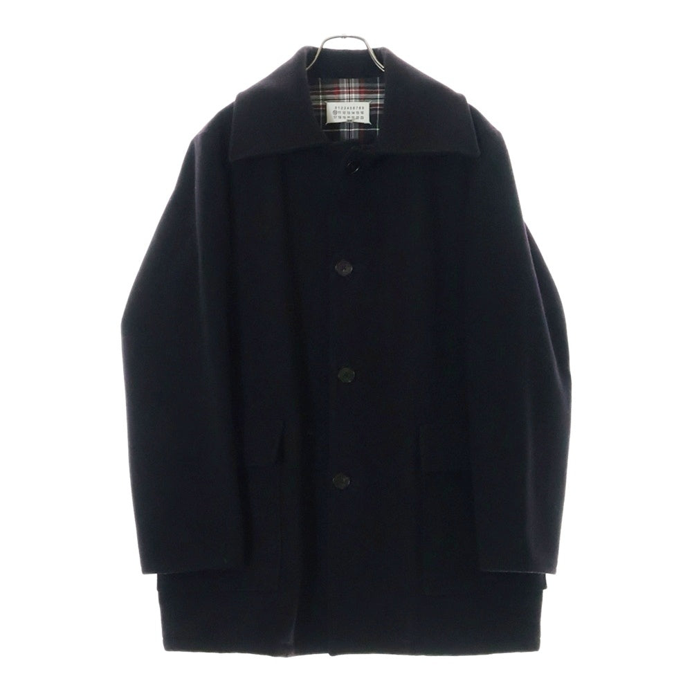 Maison Margiela 10(メゾン マルジェラ) 15AW 中綿キルティング ウール ロング ドンキーコート ブラック 50AM023044024