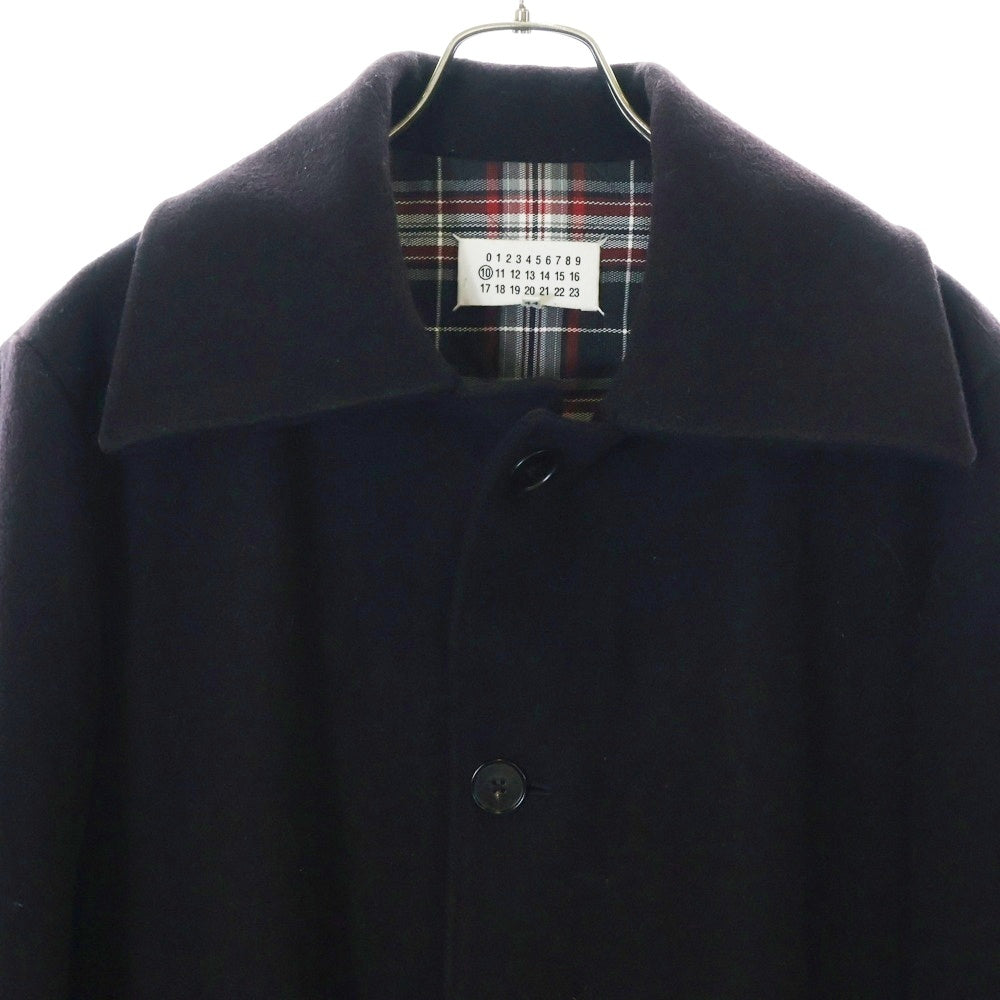 Maison Margiela 10(メゾン マルジェラ) 15AW 中綿キルティング ウール ロング ドンキーコート ブラック 50AM023044024