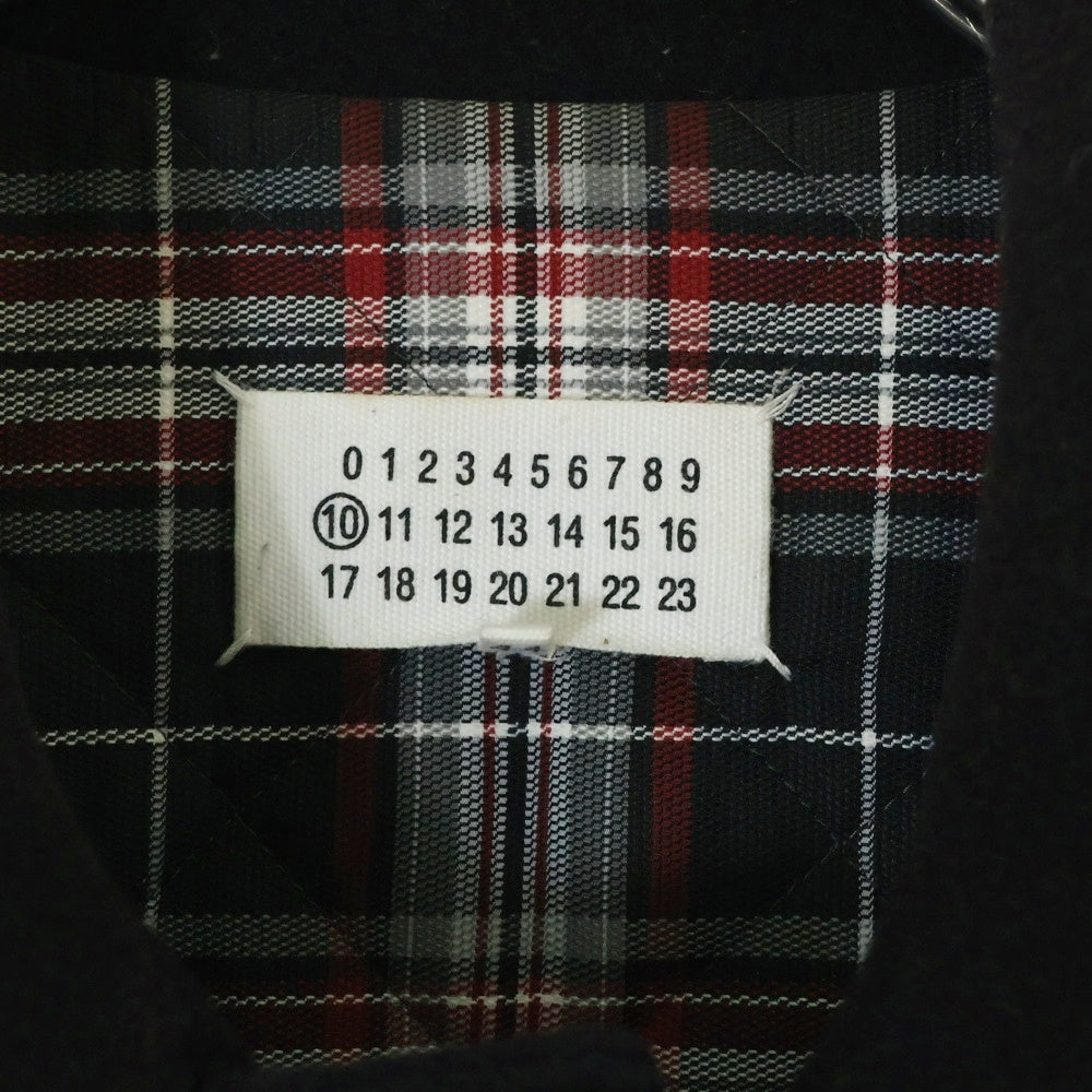 Maison Margiela 10(メゾン マルジェラ) 15AW 中綿キルティング ウール ロング ドンキーコート ブラック 50AM023044024