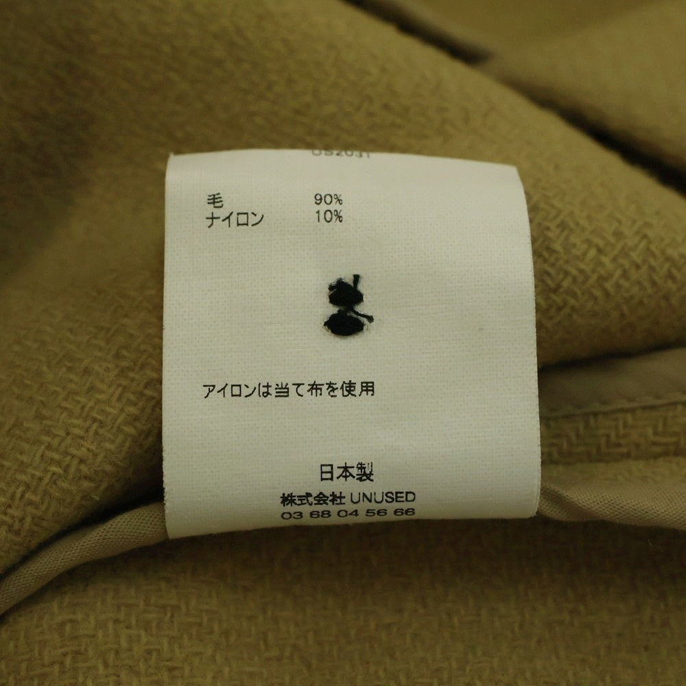 UNUSED(アンユーズド) 21AW Wool Duffel Coat ウール ダッフルコート ベージュ US2031