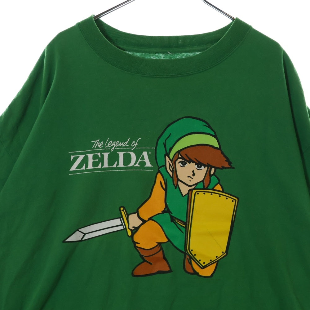 VINTAGE(ヴィンテージ) 00S The Legend Of Zelda ザ レジェンド オブ ゼルダ プリント クルーネック 半袖Tシャツ カットソー グリーン