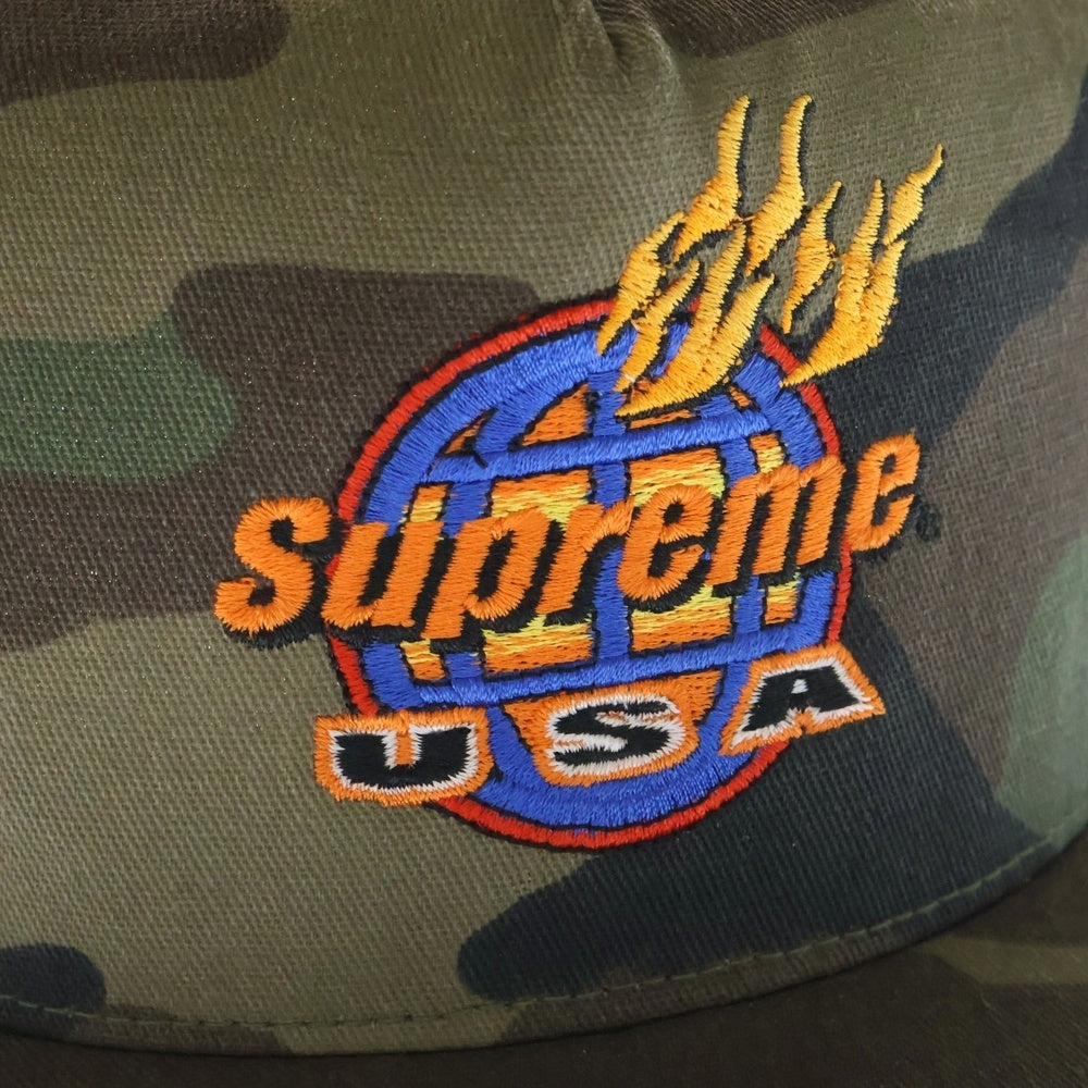 SUPREME(シュプリーム) 17AW Fire 5 Panel Cap ファイヤー 5パネル カモ キャップ カーキ