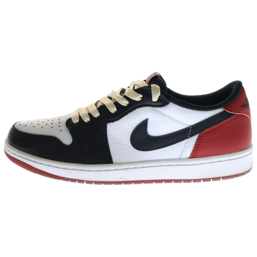 NIKE(ナイキ) AIR JORDAN 1 RETRO LOW OG BLACK TOE エアジョーダン レトロ ブラックトゥ つま黒 ローカットスニーカー US8.5/26.5cm CZ0790-106