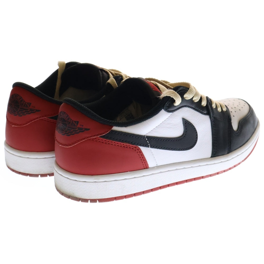 NIKE(ナイキ) AIR JORDAN 1 RETRO LOW OG BLACK TOE エアジョーダン レトロ ブラックトゥ つま黒 ローカットスニーカー US8.5/26.5cm CZ0790-106