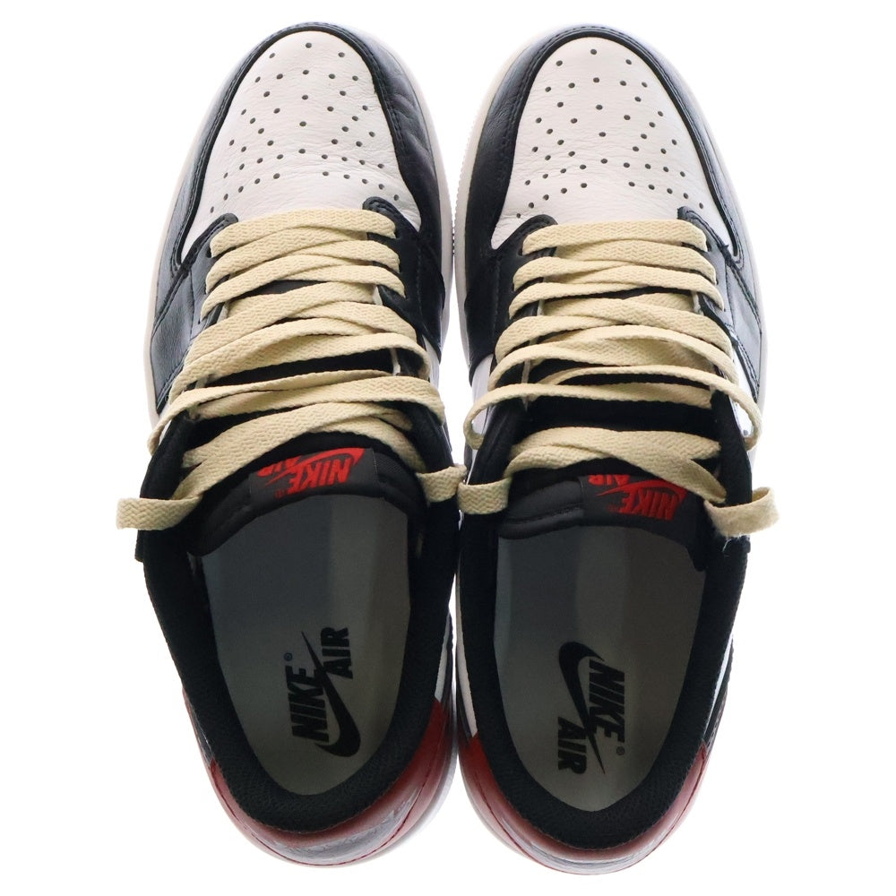 NIKE(ナイキ) AIR JORDAN 1 RETRO LOW OG BLACK TOE エアジョーダン レトロ ブラックトゥ つま黒 ローカットスニーカー US8.5/26.5cm CZ0790-106