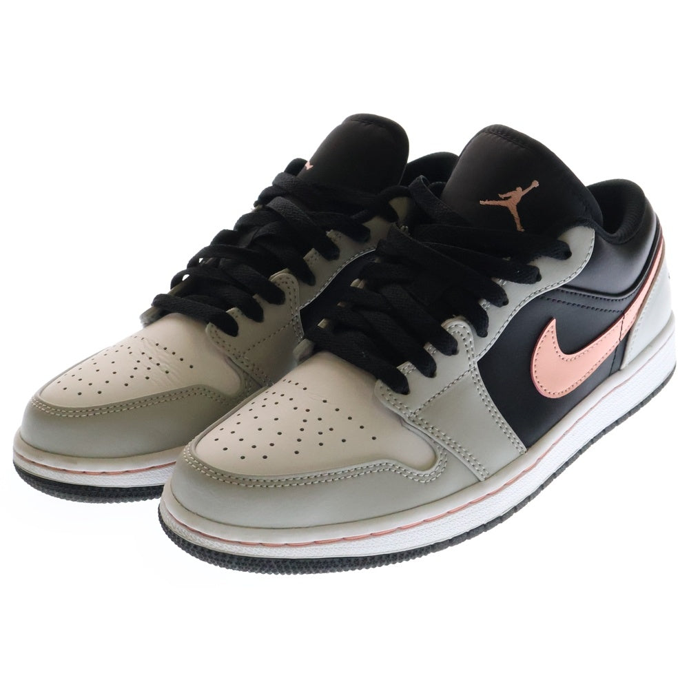 NIKE(ナイキ) AIR JORDAN 1 LOW エアジョーダン ローカットスニーカー ホワイト/グレー US8.5/26.5cm 553558-062
