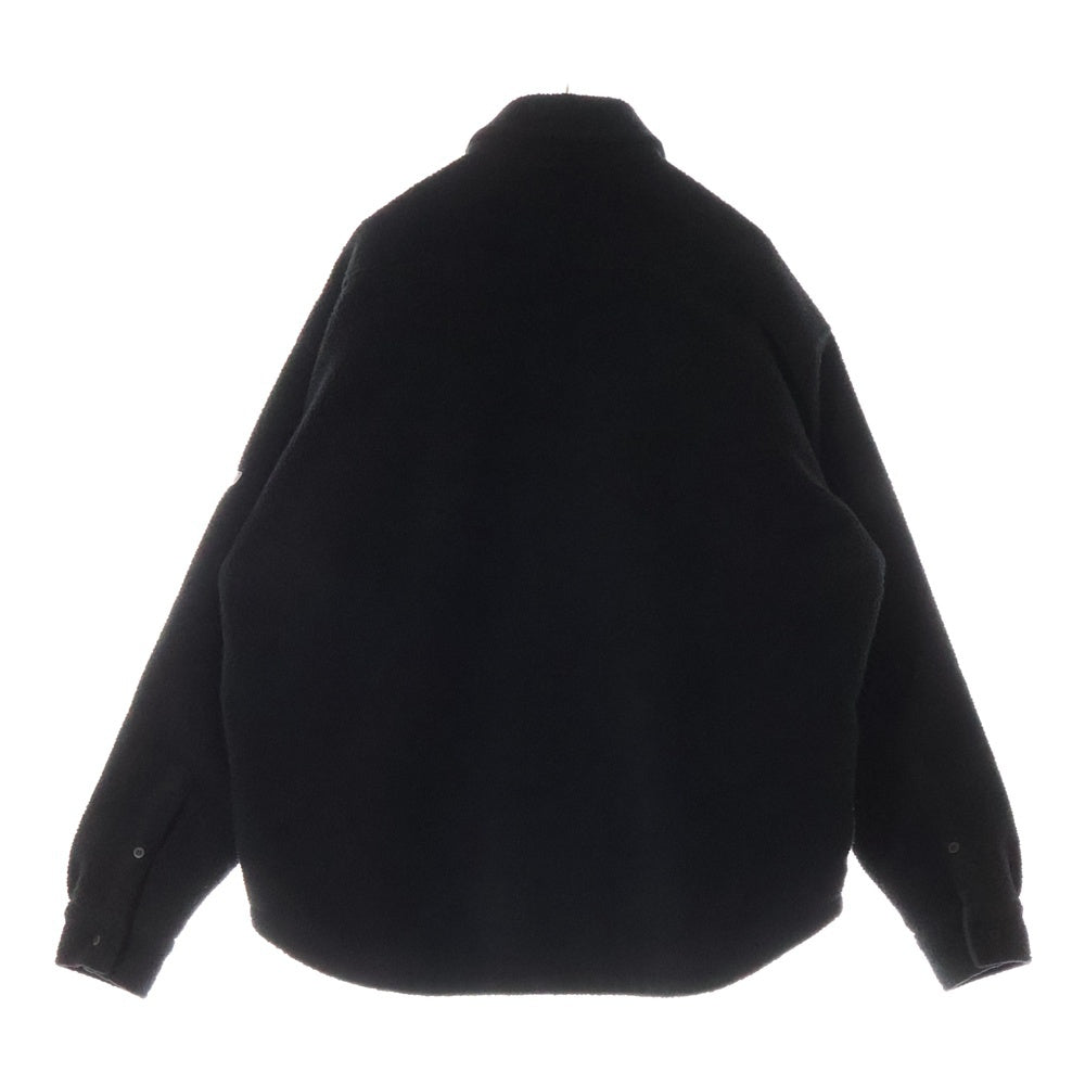 BALENCIAGA(バレンシアガ) 24AW オーバーサイズ ボタンダウン フリースシャツジャケット ブラック 805234