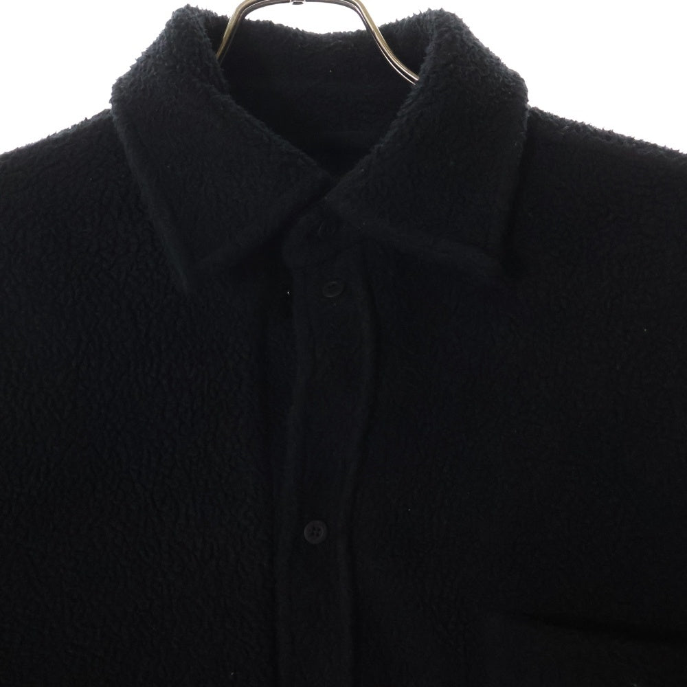 BALENCIAGA(バレンシアガ) 24AW オーバーサイズ ボタンダウン フリースシャツジャケット ブラック 805234