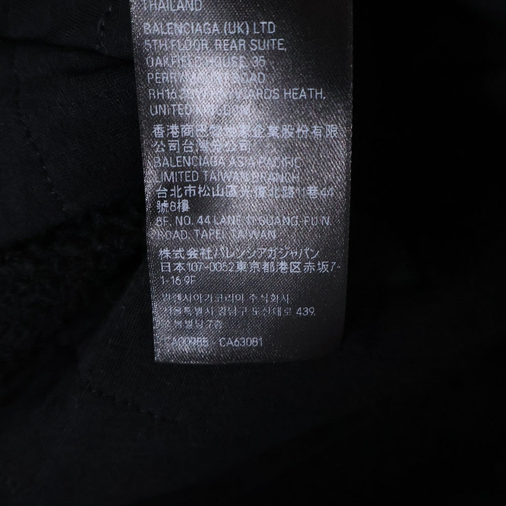 BALENCIAGA(バレンシアガ) 24AW オーバーサイズ ボタンダウン フリースシャツジャケット ブラック 805234