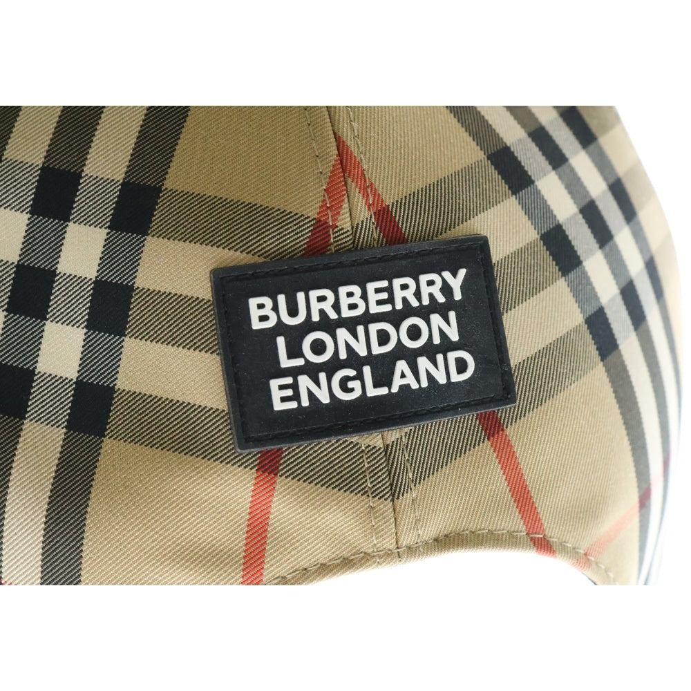 BURBERRY(バーバリー) ヴィンテージチェック コットン ベースボールキャップ 帽子 ベージュ 8026929