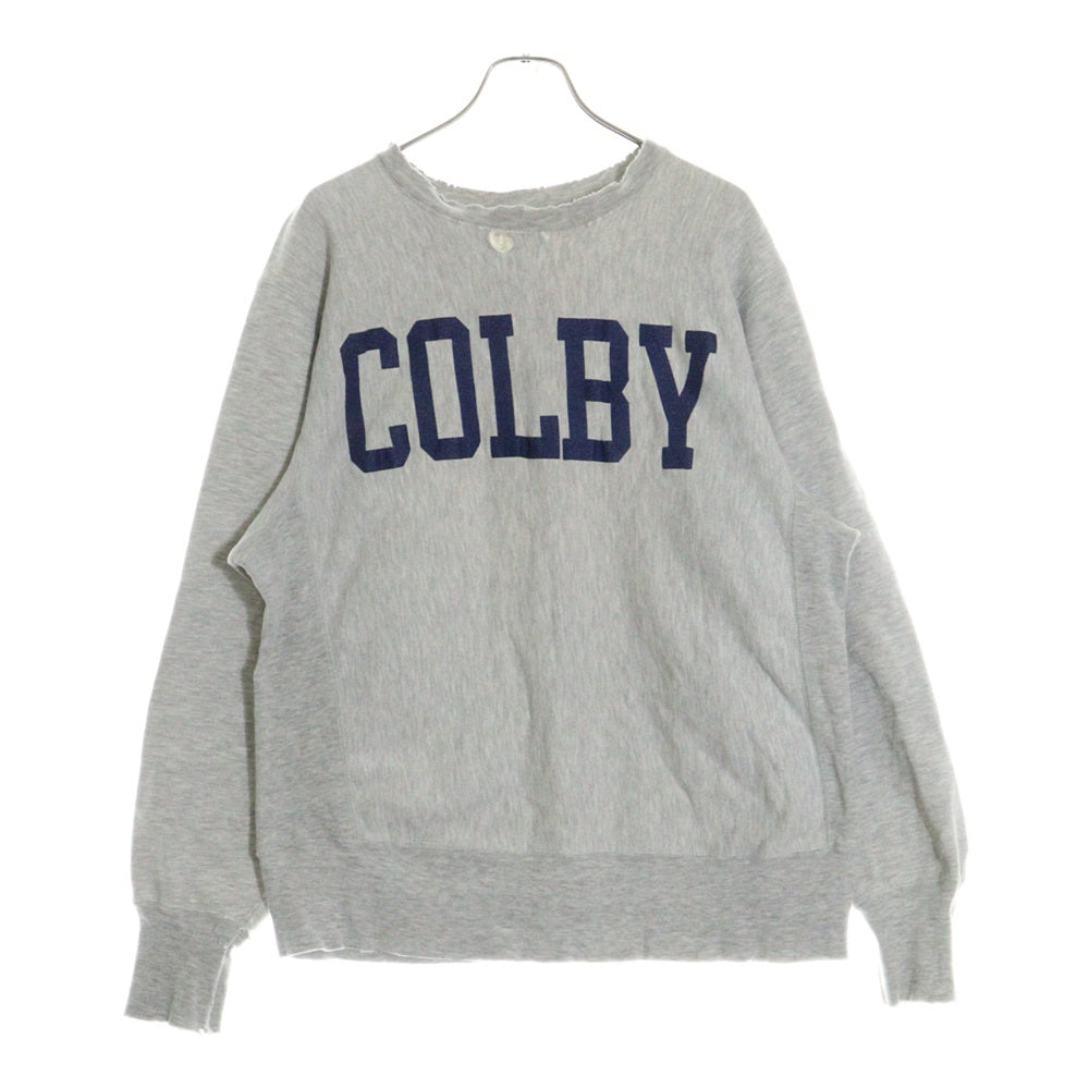 CHAMPION(チャンピオン) 80S-90S VINTAGE REVERSE WEAVE COLBY ヴィンテージ リバース ウィーブ プリント トリコタグ 後期 クルーネック スウェット トレーナー グレー