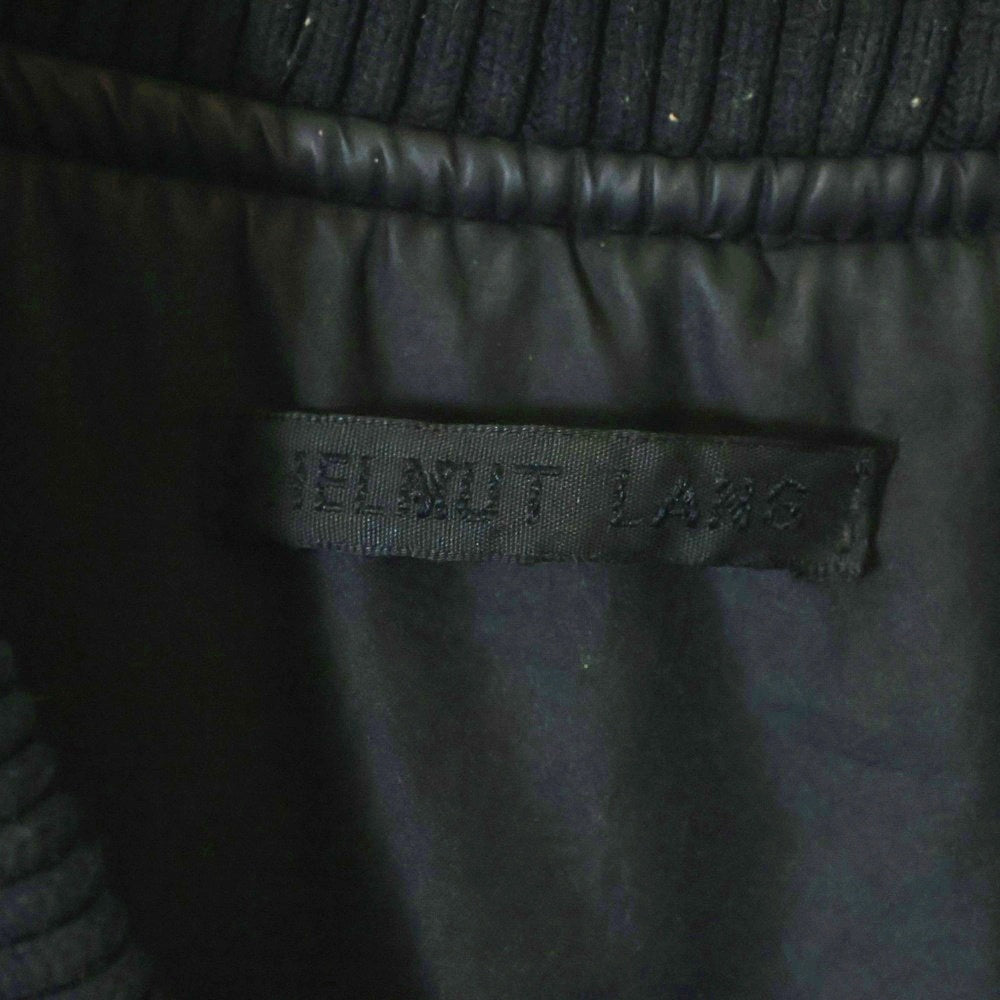 HELMUT LANG(ヘルムートラング) 98AW 本人期 オイルド ボンバージャケット ブルゾン ブラック